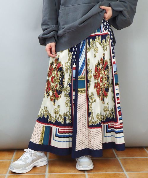 tiptop（ティップトップ）の「アソート消しプリーツロングスカート（スカート・レディース・ブラック/A/B/C/D/E/アイボリー/ダークグレー/G・FREE）」の19枚目の写真