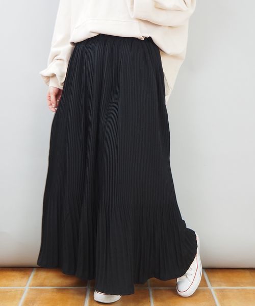 tiptop（ティップトップ）の「アソート消しプリーツロングスカート（スカート・レディース・ブラック/A/B/C/D/E/アイボリー/ダークグレー/G・FREE）」の16枚目の写真