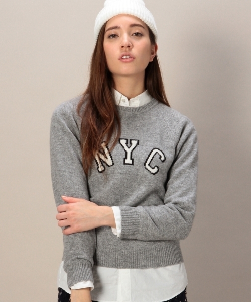BEAUTY&YOUTH UNITED ARROWS（ビューティーアンドユースユナイテッドアローズ）の「BYBC NYC 8G クルーネックニットプルオーバー/ブラック・グレー・ワインレッド ◆（ニット/セーター・レディース・ブラック/グレー/ワインレッド・フリー）」の3枚目の写真