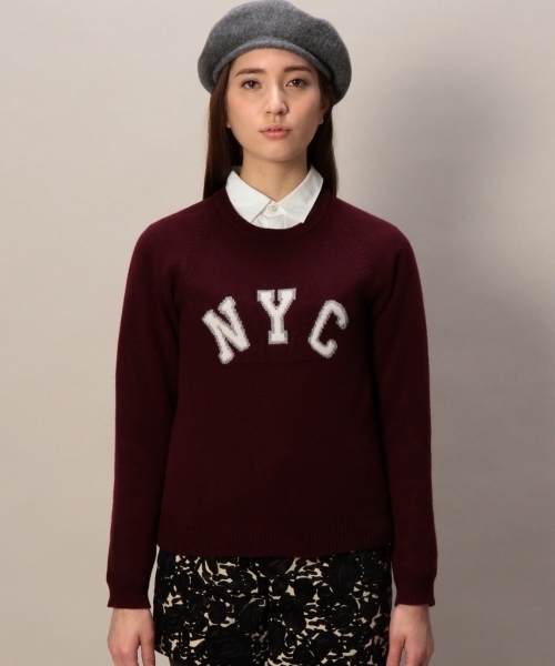 BEAUTY&YOUTH UNITED ARROWS（ビューティーアンドユースユナイテッドアローズ）の「BYBC NYC 8G クルーネックニットプルオーバー/ブラック・グレー・ワインレッド ◆（ニット/セーター・レディース・ブラック/グレー/ワインレッド・フリー）」の4枚目の写真