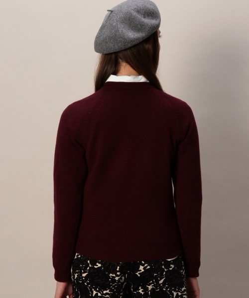 BEAUTY&YOUTH UNITED ARROWS（ビューティーアンドユースユナイテッドアローズ）の「BYBC NYC 8G クルーネックニットプルオーバー/ブラック・グレー・ワインレッド ◆（ニット/セーター・レディース・ブラック/グレー/ワインレッド・フリー）」の6枚目の写真