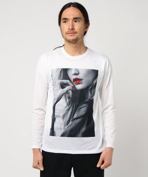 おしゃれスタ(オシャレスタ)の「ガールズフォトプリントロングTシャツ(KU)(Tシャツ/カットソー・メンズ・A/B/C/D/E/F・M/L)」の9枚目の写真