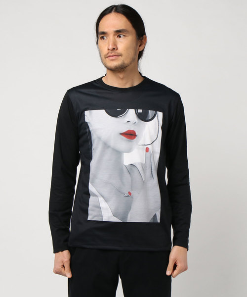 おしゃれスタ(オシャレスタ)の「ガールズフォトプリントロングTシャツ(KU)(Tシャツ/カットソー・メンズ・A/B/C/D/E/F・M/L)」の14枚目の写真