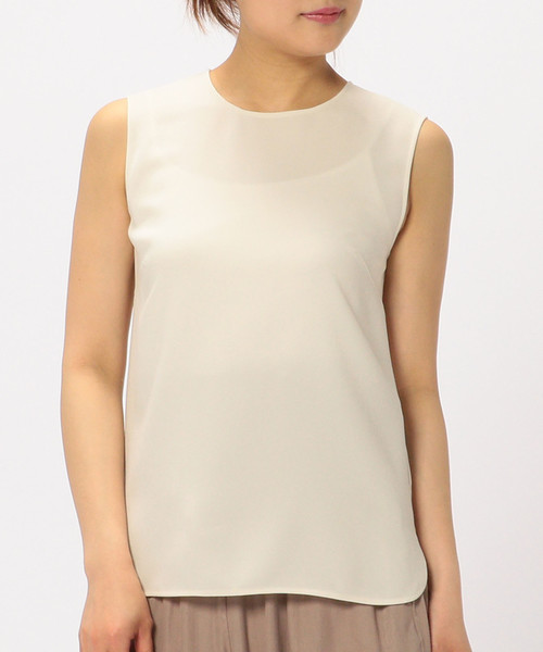 Liesse（リエス）の「ノースリーブブラウス（シャツ/ブラウス・レディース・オフホワイト/ブラック/ネイビー・FREE）」の2枚目の写真