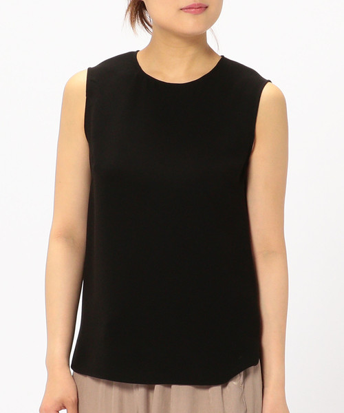 Liesse（リエス）の「ノースリーブブラウス（シャツ/ブラウス・レディース・オフホワイト/ブラック/ネイビー・FREE）」の3枚目の写真