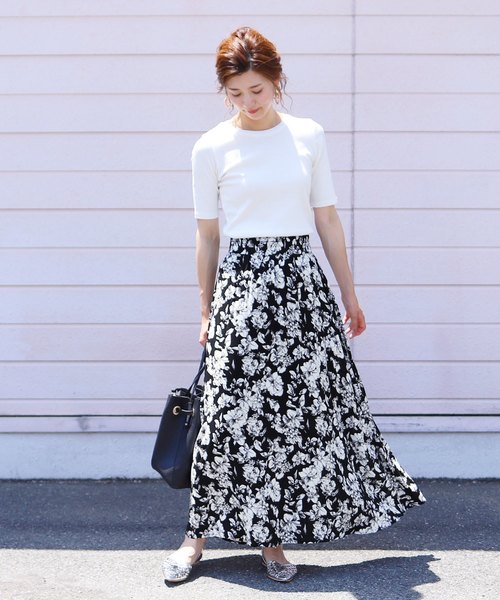 reca（レカ）の「花柄フレアロングスカート（スカート）」 - WEAR