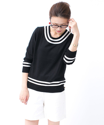 NANO universe | 配色クルーKnit(ニット/セーター)