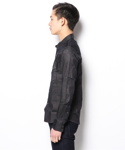 And A（アンドエー）の「WESTERN SHIRTS (Lee)（シャツ/ブラウス・メンズ・ネイビー・LARGE/SMALL/MEDIUM）」の3枚目の写真