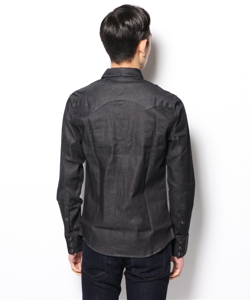 And A（アンドエー）の「WESTERN SHIRTS (Lee)（シャツ/ブラウス・メンズ・ネイビー・LARGE/SMALL/MEDIUM）」の4枚目の写真