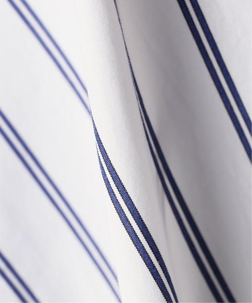 EDIFICE（エディフィス）の「ストライプ ワイドレギュラー ショートスリーブ シャツ（シャツ/ブラウス・メンズ・ベージュ/ホワイト・FREE/SMALL/MEDIUM/LARGE）」の5枚目の写真