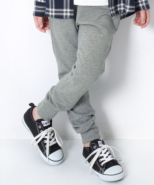 devirock（デビロック）の「スウェット裾リブパンツ（その他パンツ・キッズ・ブラック/杢グレー/ネイビー/ブルー系その他/グリーン系その他/カーキ/パープル系その他/パープル・80ｃｍ/90cm/95cm/100cm/110cm/120cm/130cm/140cm/150cm/160cm）」の3枚目の写真