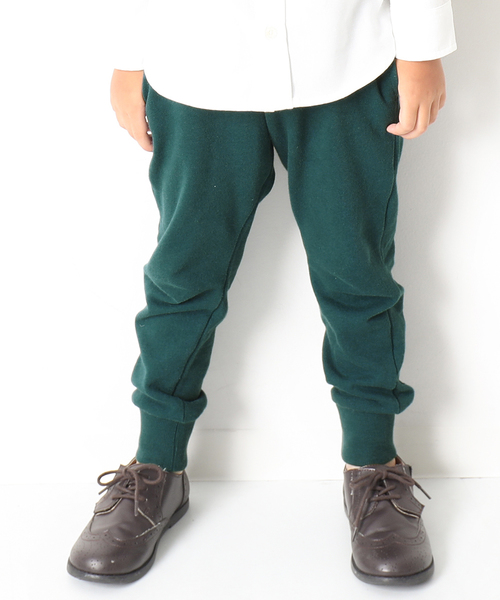 devirock（デビロック）の「スウェット裾リブパンツ（その他パンツ・キッズ・ブラック/杢グレー/ネイビー/ブルー系その他/グリーン系その他/カーキ/パープル系その他/パープル・80ｃｍ/90cm/95cm/100cm/110cm/120cm/130cm/140cm/150cm/160cm）」の5枚目の写真