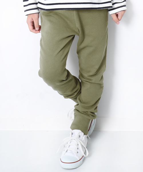 devirock（デビロック）の「スウェット裾リブパンツ（その他パンツ・キッズ・ブラック/杢グレー/ネイビー/ブルー系その他/グリーン系その他/カーキ/パープル系その他/パープル・80ｃｍ/90cm/95cm/100cm/110cm/120cm/130cm/140cm/150cm/160cm）」の4枚目の写真