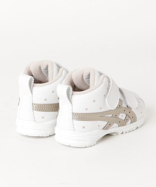 SUKUSUKU（スクスク）の「ASICS KIDS（アシックスキッズ）SUKU2（スクスク）　　GD.RUNNERBABY SL-MID（スニーカー・キッズ・ホワイト×ゴールド・14.5cm/15.5cm/13.5cm/15.0cm/16.0cm/14.0cm/13.0cm）」の2枚目の写真