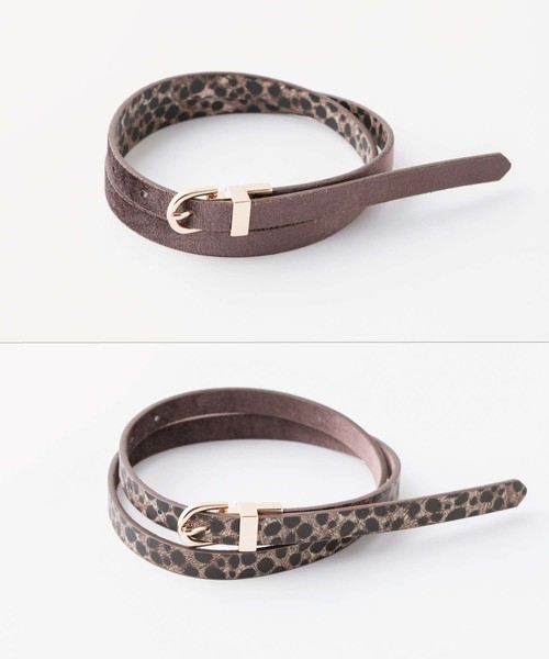one after another NICE CLAUP（ワンアフターアナザーナイスクラップ）の「リバーシブルベルト（ベルト・レディース・モカ/ホワイト系その他/ベージュ系その他/キャメル・FREE）」の2枚目の写真