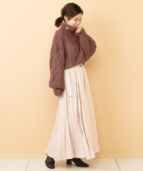 Who Chico フーズフーチコ のファッション Who スカート セール スカート サイドプリーツロングスカート スカート Whos