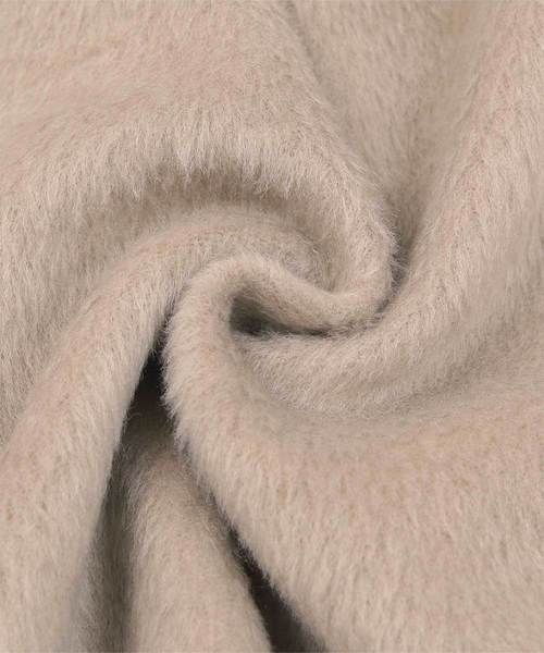 UR'S(ユアーズ)の「スリットシャギーロングコート(チェスターコート・レディース・ブラック/ベージュ/アイボリー/チャコール・S/M/L)」の9枚目の写真