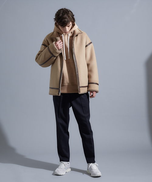 MYSELF ABAHOUSE コート 冬 MYSELF ABAHOUSE ボアコート MYSELF