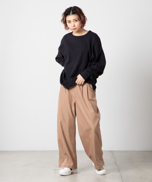 WEGO（ウィゴー）の「WEGO/ラウンドワッフルカットソー（Tシャツ/カットソー・メンズ・ホワイト/ブラック/杢グレー・SMALL/MEDIUM/LARGE）」の14枚目の写真