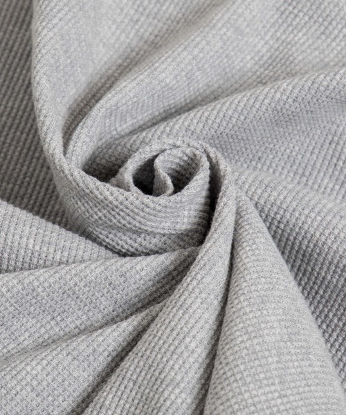 WEGO（ウィゴー）の「WEGO/ラウンドワッフルカットソー（Tシャツ/カットソー・メンズ・ホワイト/ブラック/杢グレー・SMALL/MEDIUM/LARGE）」の9枚目の写真