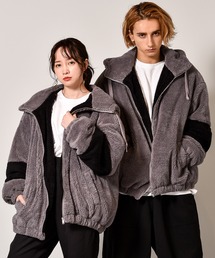スーパービッグシルエット もこもこボアフードブルゾン