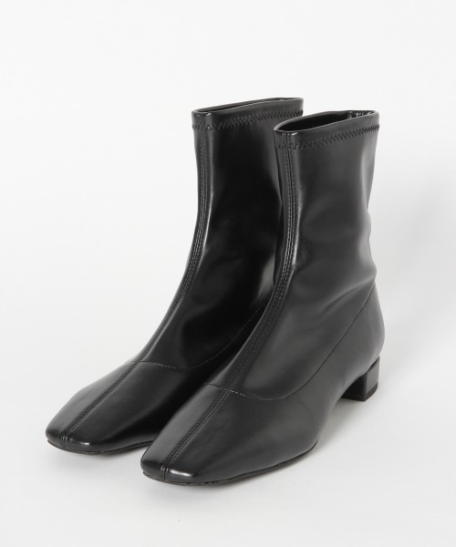 LOWRYS FARM（ローリーズファーム）の「ストレッチローヒールブーツ　864274（ブーツ・レディース・アイボリー/ブラック/ベージュ・MEDIUM/LARGE）」の12枚目の写真