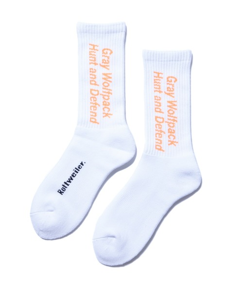 ROTTWEILER(ロットワイラー)の「Spell Socks(ソックス/靴下)」|オレンジ