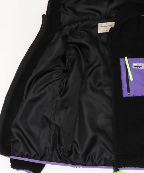 repipi armario(レピピ アルマリオ)の「ハイショクポケボアフードブルゾン(ブルゾン・キッズ・ブラウン/オフホワイト/ブラック・LARGE/X-SMALL/SMALL/MEDIUM)」の4枚目の写真