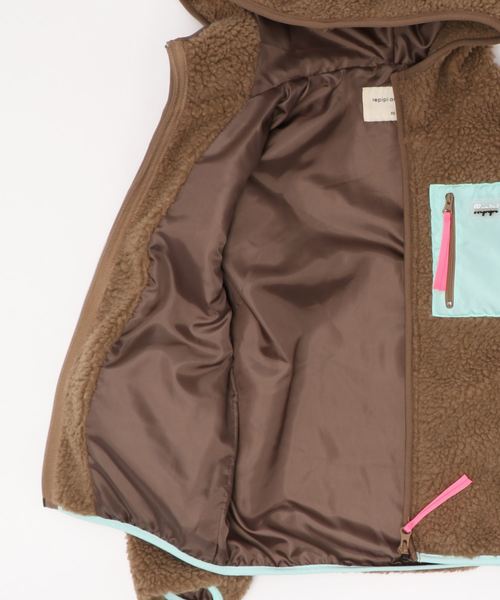 repipi armario(レピピ アルマリオ)の「ハイショクポケボアフードブルゾン(ブルゾン・キッズ・ブラウン/オフホワイト/ブラック・LARGE/X-SMALL/SMALL/MEDIUM)」の6枚目の写真