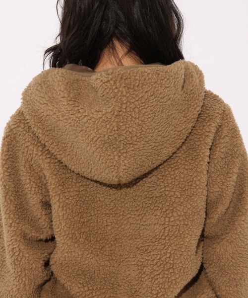 repipi armario(レピピ アルマリオ)の「ハイショクポケボアフードブルゾン(ブルゾン・キッズ・ブラウン/オフホワイト/ブラック・LARGE/X-SMALL/SMALL/MEDIUM)」の16枚目の写真