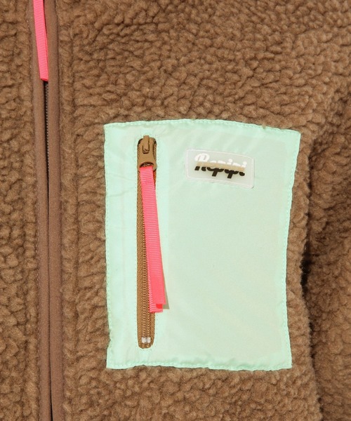 repipi armario(レピピ アルマリオ)の「ハイショクポケボアフードブルゾン(ブルゾン・キッズ・ブラウン/オフホワイト/ブラック・LARGE/X-SMALL/SMALL/MEDIUM)」の18枚目の写真