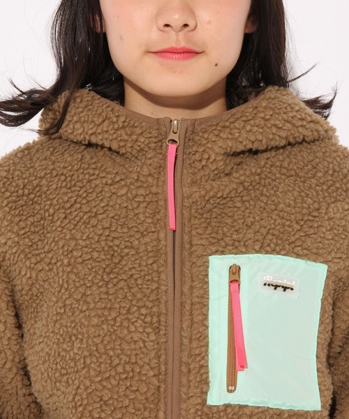 repipi armario(レピピ アルマリオ)の「ハイショクポケボアフードブルゾン(ブルゾン・キッズ・ブラウン/オフホワイト/ブラック・LARGE/X-SMALL/SMALL/MEDIUM)」の11枚目の写真
