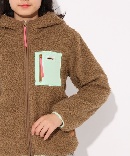 repipi armario(レピピ アルマリオ)の「ハイショクポケボアフードブルゾン(ブルゾン・キッズ・ブラウン/オフホワイト/ブラック・LARGE/X-SMALL/SMALL/MEDIUM)」の12枚目の写真