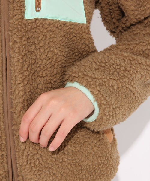 repipi armario(レピピ アルマリオ)の「ハイショクポケボアフードブルゾン(ブルゾン・キッズ・ブラウン/オフホワイト/ブラック・LARGE/X-SMALL/SMALL/MEDIUM)」の13枚目の写真