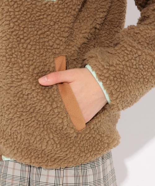 repipi armario(レピピ アルマリオ)の「ハイショクポケボアフードブルゾン(ブルゾン・キッズ・ブラウン/オフホワイト/ブラック・LARGE/X-SMALL/SMALL/MEDIUM)」の14枚目の写真