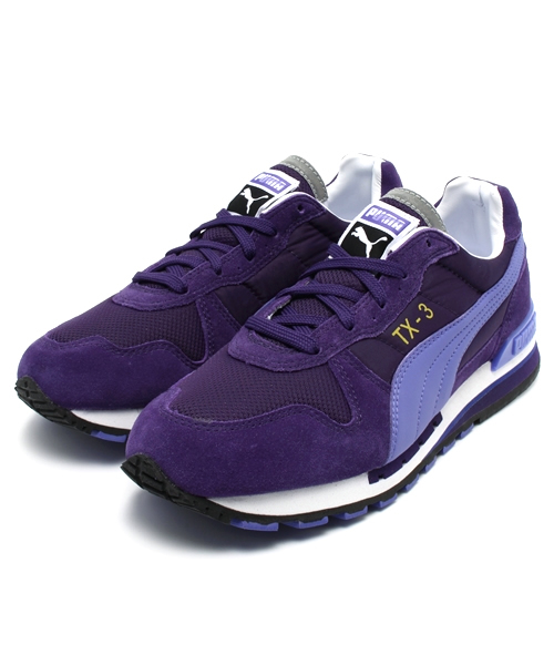 PUMA（プーマ）の「TX-3 (WOMEN) - sport classic（スニーカー・レディース・ブラック×グリーン/パープル/グレー×ピンク・22.5cm/24.5cm/25cm/23.5cm/23cm/25.5cm/24cm）」の3枚目の写真