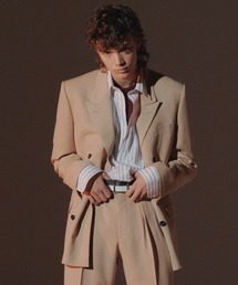 CANNABIS�i�J���i�r�X�j�́uLITTLEBIG Beige Spring Twill Jacket (LB201-JK02)�i�e�[���[�h�W���P�b�g�j�v