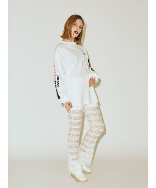 jouetie（ジュエティ）の「MICHIKO LONDON ロンT（Tシャツ/カットソー・レディース・ブラック/ピンク/ブルー/オフホワイト・MEDIUM）」の16枚目の写真