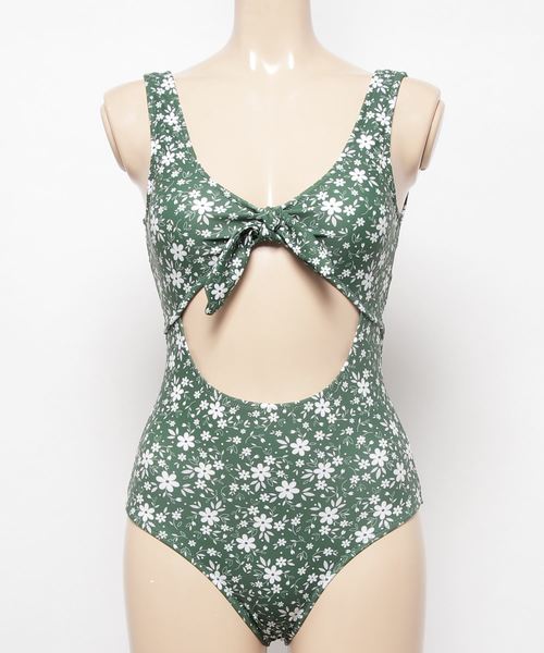 セール】シンプルデザインワンピース水着（水着）｜Lace Ladies