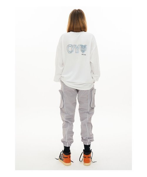 OY（オーワイ）の「３DラインロゴロングスリーブTシャツ（Tシャツ/カットソー・メンズ・ホワイト/ブラック・FREE）」の15枚目の写真