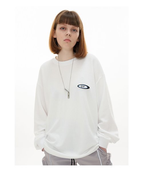 OY（オーワイ）の「３DラインロゴロングスリーブTシャツ（Tシャツ/カットソー・メンズ・ホワイト/ブラック・FREE）」の5枚目の写真