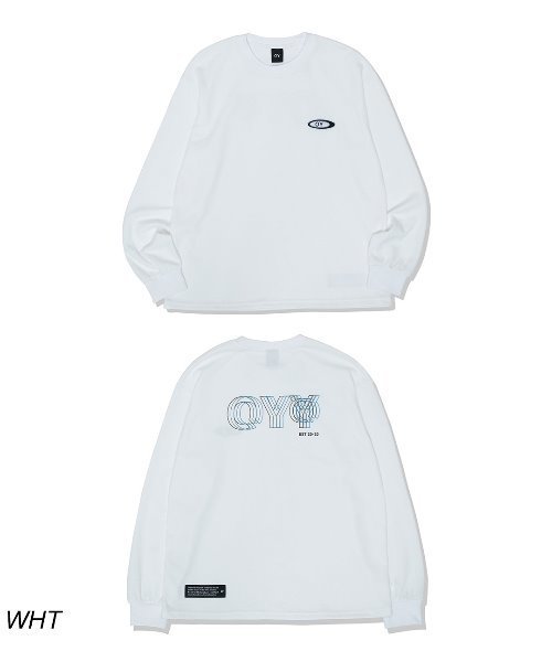 OY（オーワイ）の「３DラインロゴロングスリーブTシャツ（Tシャツ/カットソー・メンズ・ホワイト/ブラック・FREE）」の10枚目の写真