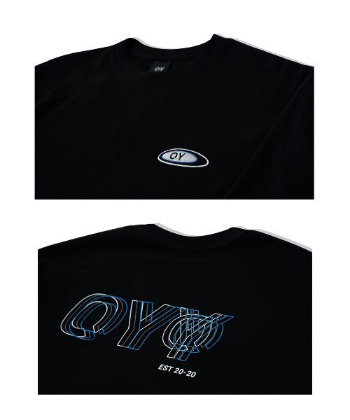 OY（オーワイ）の「３DラインロゴロングスリーブTシャツ（Tシャツ/カットソー・メンズ・ホワイト/ブラック・FREE）」の4枚目の写真