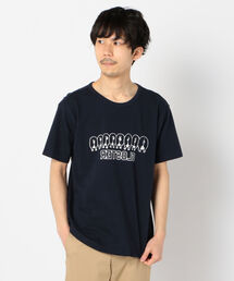 【LOOP WHEEL】吊り編みプリントTシャツ