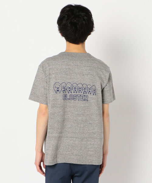 GLOSTER(グロスター)の「【LOOP WHEEL】吊り編みプリントTシャツ(Tシャツ/カットソー・メンズ・ホワイト/ネイビー/グレー・S/M/L/XL)」の13枚目の写真