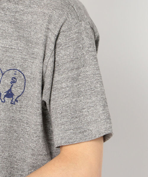 GLOSTER(グロスター)の「【LOOP WHEEL】吊り編みプリントTシャツ(Tシャツ/カットソー・メンズ・ホワイト/ネイビー/グレー・S/M/L/XL)」の15枚目の写真
