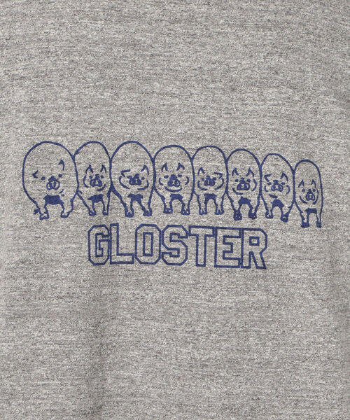 GLOSTER(グロスター)の「【LOOP WHEEL】吊り編みプリントTシャツ(Tシャツ/カットソー・メンズ・ホワイト/ネイビー/グレー・S/M/L/XL)」の17枚目の写真