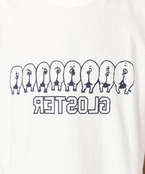 GLOSTER(グロスター)の「【LOOP WHEEL】吊り編みプリントTシャツ(Tシャツ/カットソー・メンズ・ホワイト/ネイビー/グレー・S/M/L/XL)」の19枚目の写真