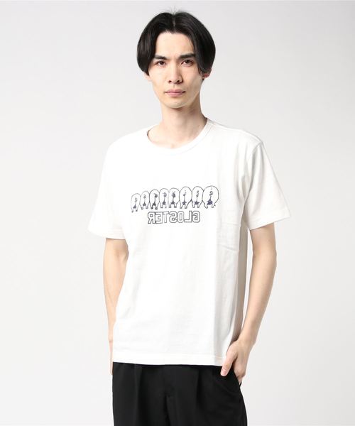 GLOSTER(グロスター)の「【LOOP WHEEL】吊り編みプリントTシャツ(Tシャツ/カットソー・メンズ・ホワイト/ネイビー/グレー・S/M/L/XL)」の10枚目の写真
