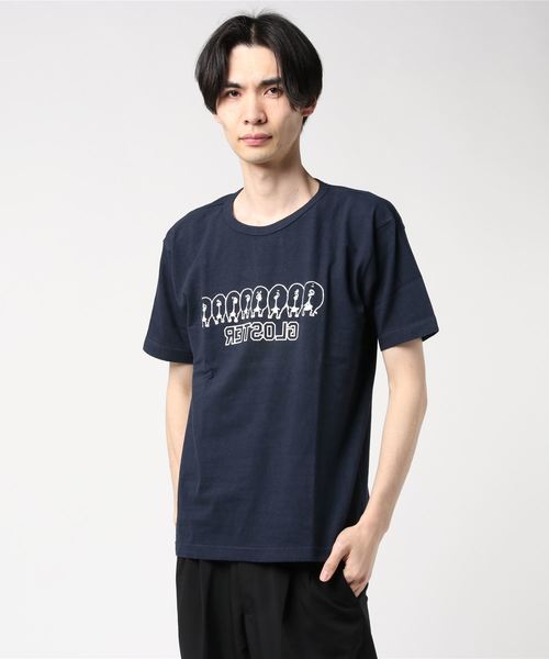 GLOSTER(グロスター)の「【LOOP WHEEL】吊り編みプリントTシャツ(Tシャツ/カットソー・メンズ・ホワイト/ネイビー/グレー・S/M/L/XL)」の8枚目の写真